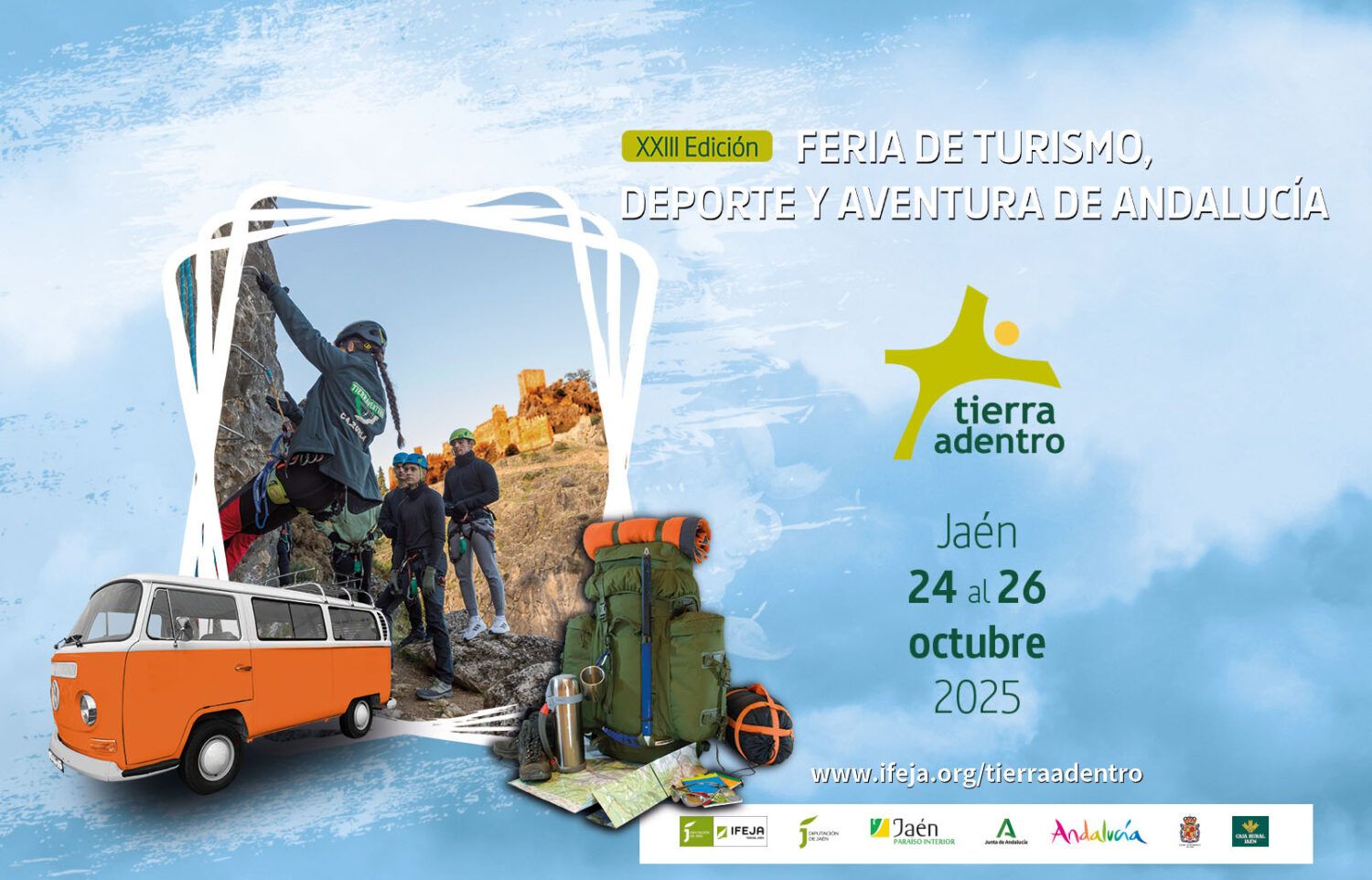 Feria Tierra Adentro 2025 en Jaén, dedicada al turismo interior, aventura y caravaning, con presencia de Oasis Campers
